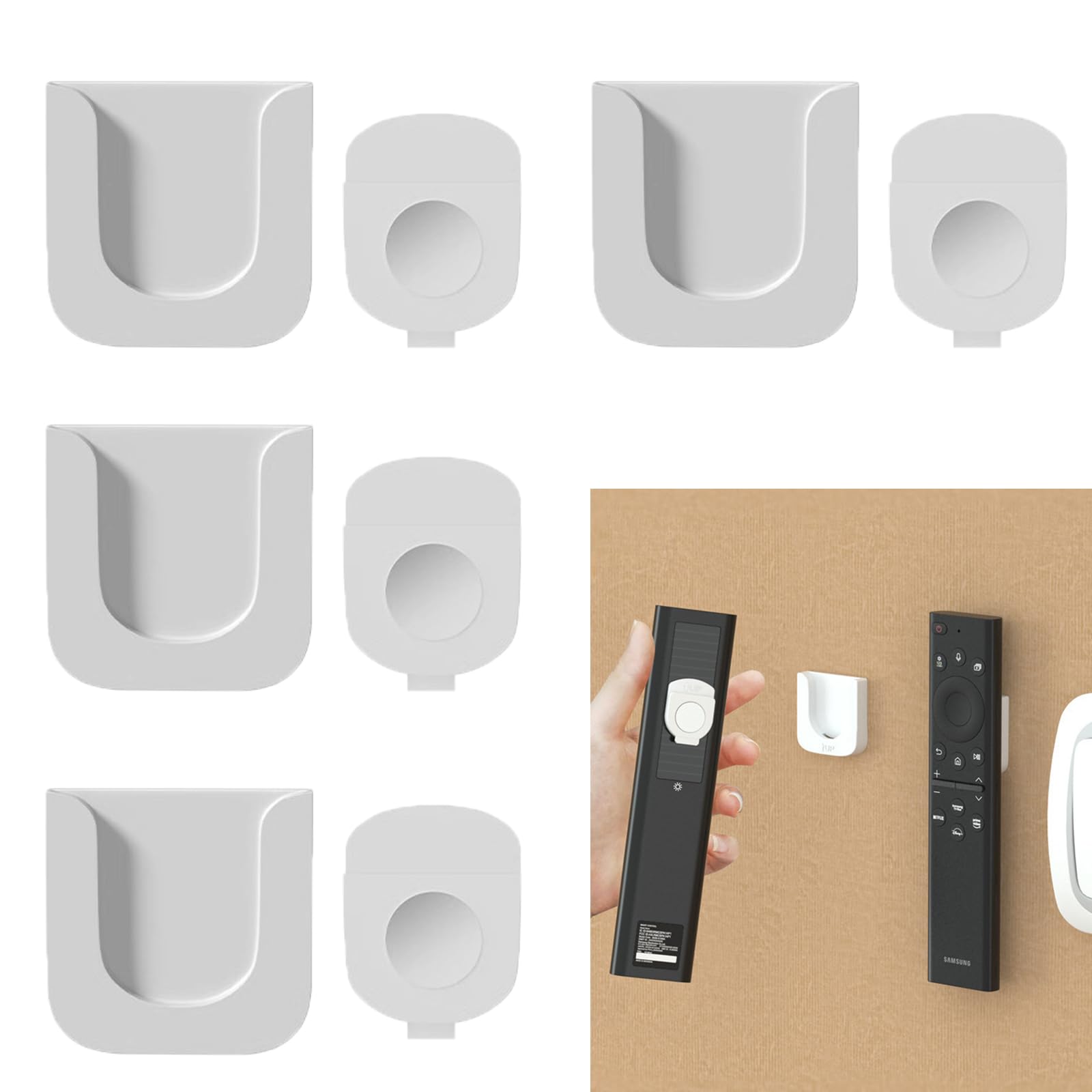 Amazon.co.jp: 磁気リモコンホルダー (4個セット) マグネット式