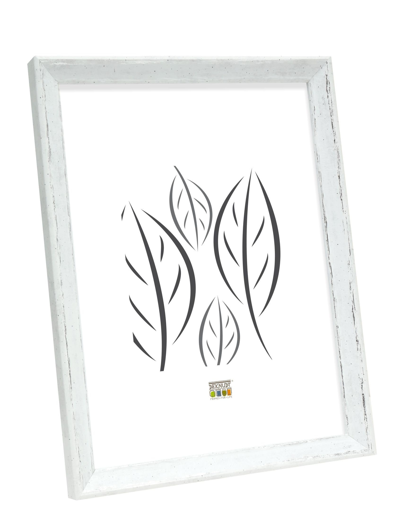 Deknudt S46DF1_20.0x25.0 Photo Frame, Resin, White, 20 x 25 cm