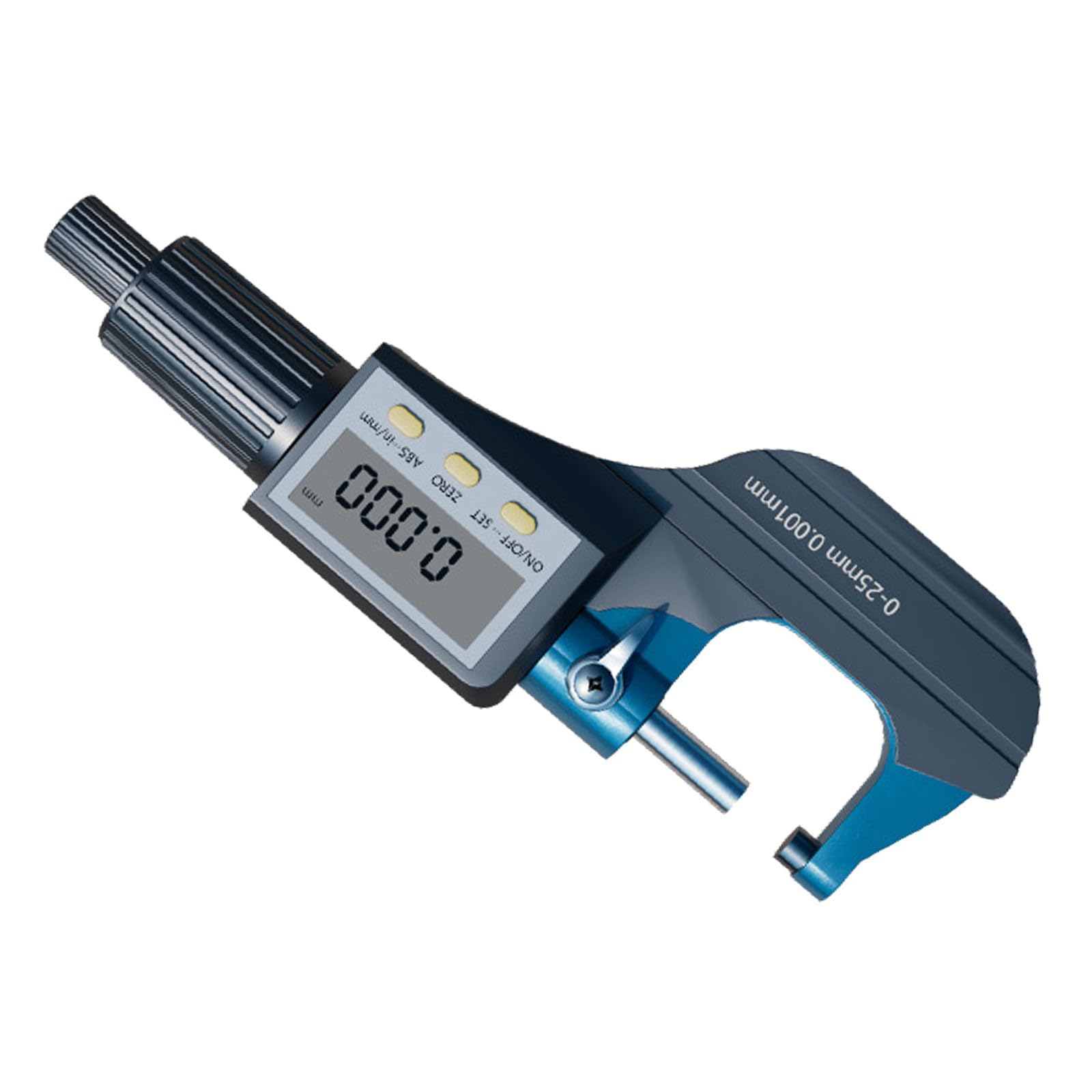 INOOMP Micrómetro Exterior Digital de Alta Precisión 0-25mm Calibración Precisa y Resultados Fiables, Fabricado en Material Cementado para Mediciones Industriales