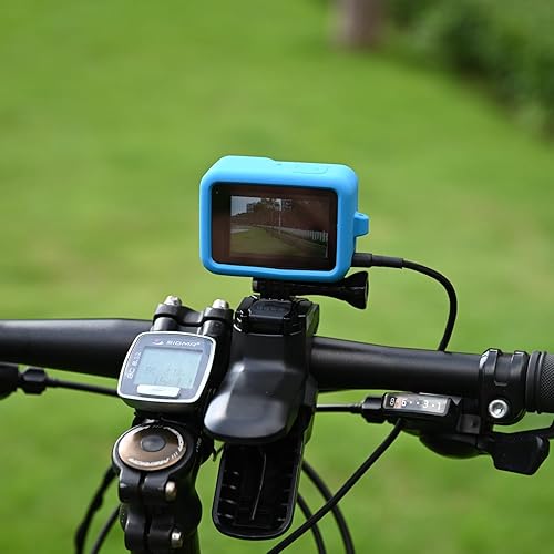 Miniatura 2 de SIOTI Hero12 Funda protectora negra, 2 paquetes (azul + negro) + cordón + tapa de lente, compatible con Go Pro Hero 9101112 negro