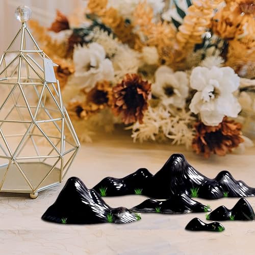 Miniatura 8 de Molde de silicona para montaña, molde de resina para paisaje de montaña, molde de fundición epoxi, para bricolaje, picos tridimensionales, paisaje,