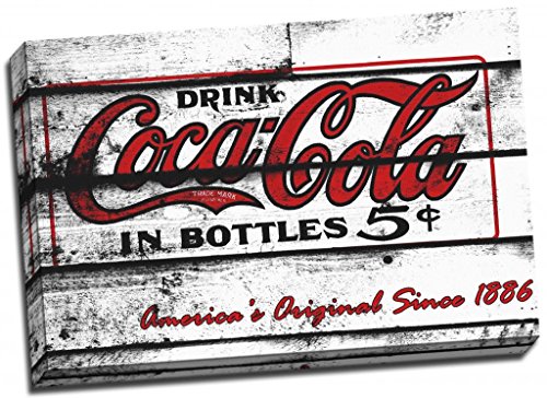 Coca Cola Vintage Retro Lienzo Impresión Póster 30x50 pulgadas A1