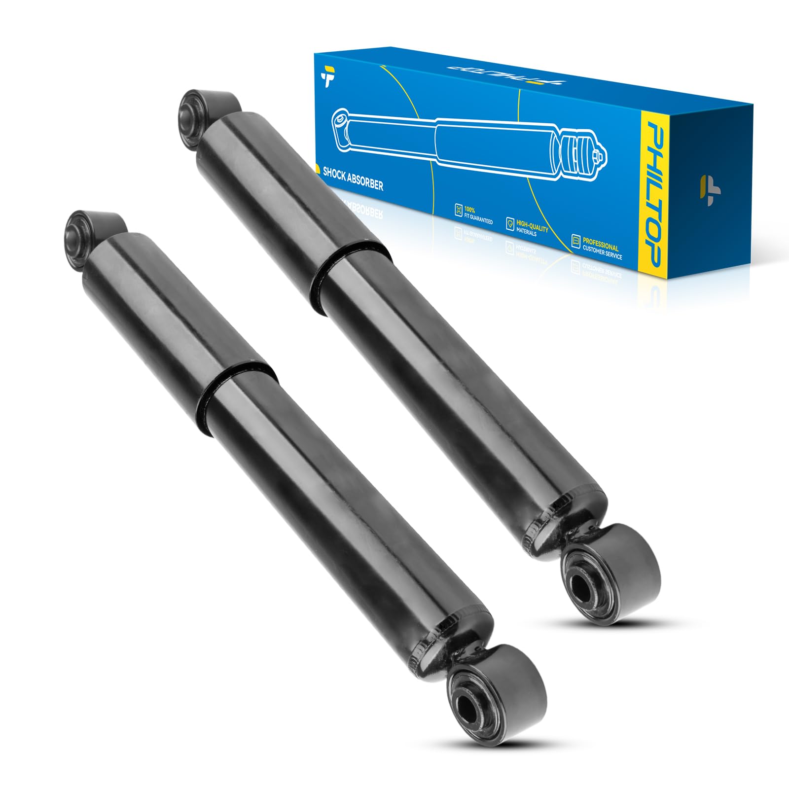 ‌PHILTOP Rear Shock Assembly for 2003-2008 Honda Pilot 2001-2006 Acura MDX 37246 * 2 - Quick Fit Suspension Replacement‌