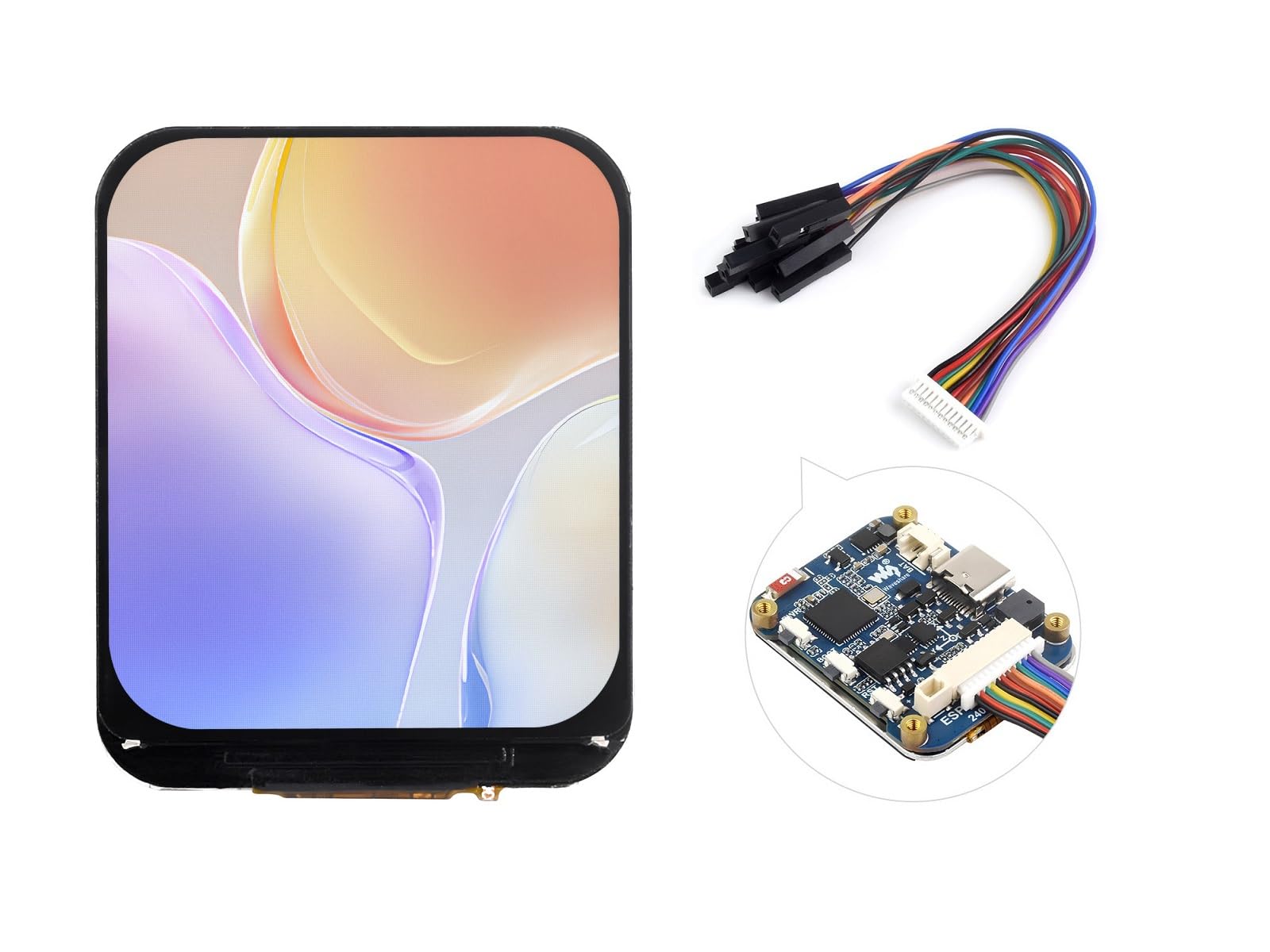 Waveshare ESP32-S3 Development Board with 1.69inch LCD Display,240×280 Pixels 262K Color Micro LCD Display with ESP32-S3,Embedded with ST7789V2 Display Driver,SPI Communication