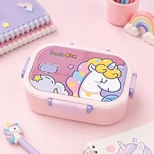 2 B lmeli 304 Paslanmaz  elik  ocuk Beslenme Kab , Kilitli Lunch Box,Pembe