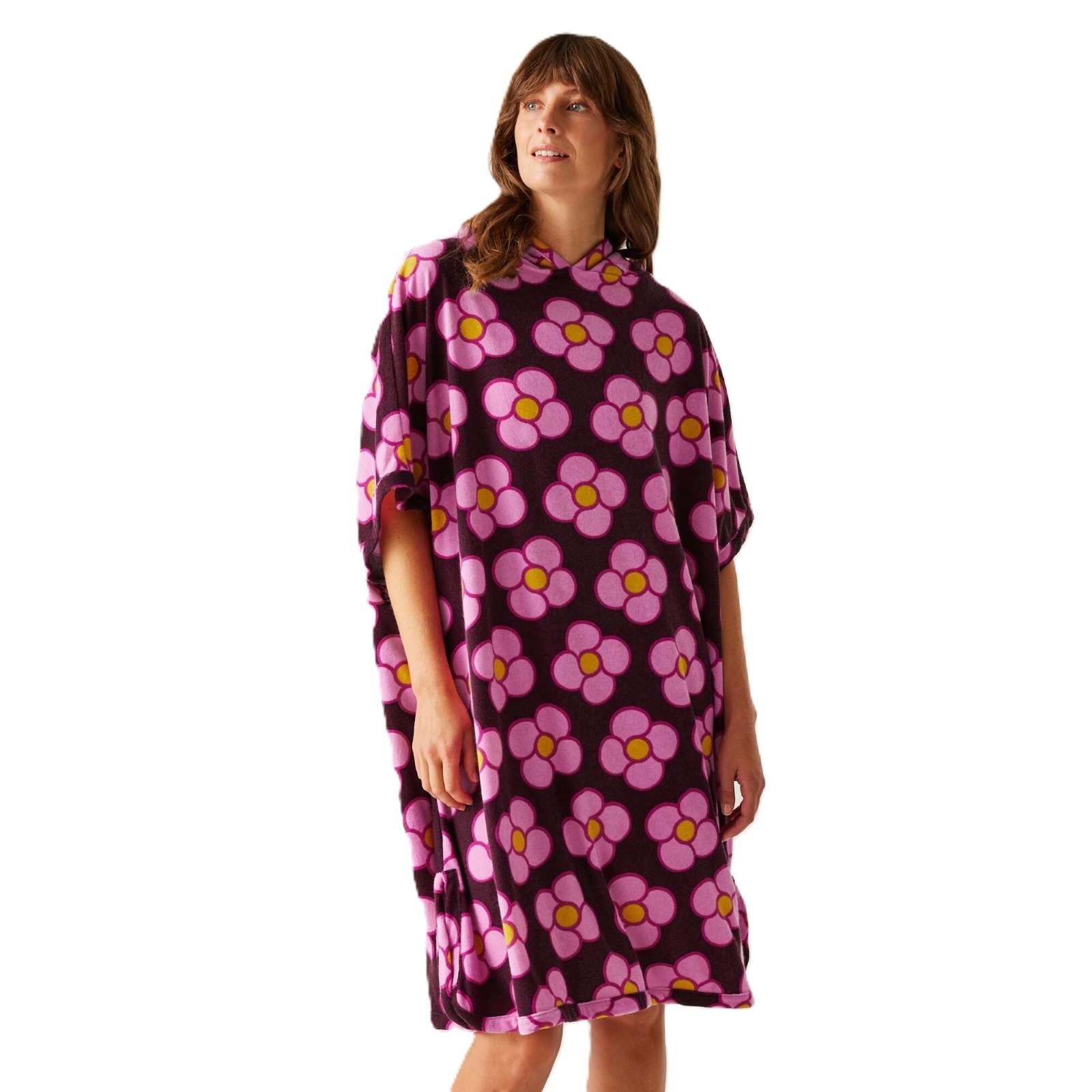 Regatta Orla Kiely Towelling Ii Robe Size: S/M Women's Red