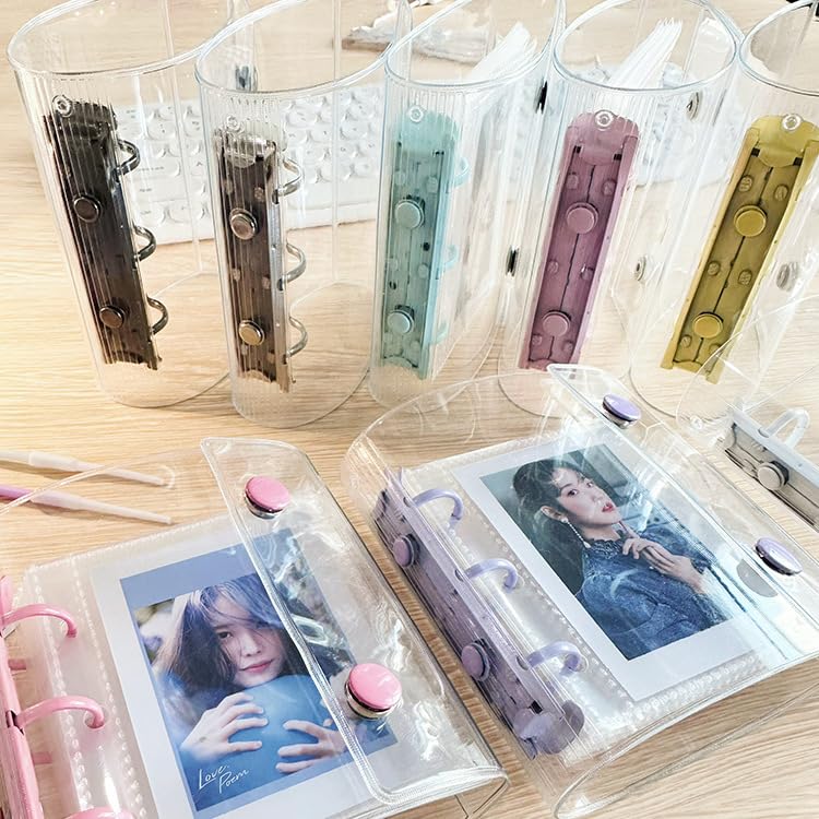 Amazon.co.jp: seimeinoki トレカケース 可愛い 韓国風 透明 3冊