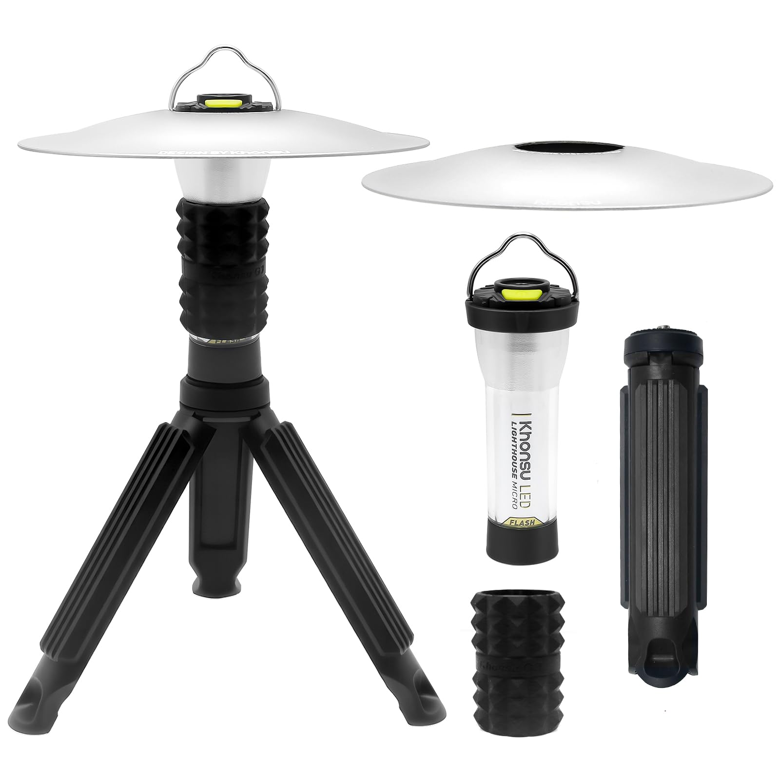 懐中電灯 多機能 2個セット ミニ 三脚付き キャンプランタン 2個セット