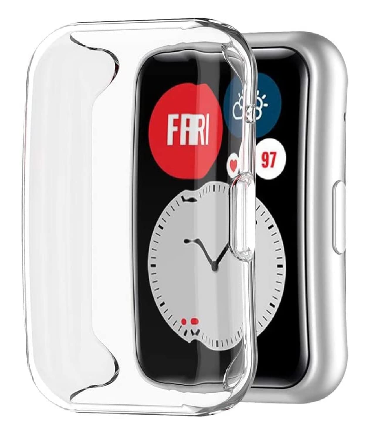 M.G.R.J® Case for Huawei Watch FIT, Soft TPU Cover for Huawei Watch FIT Smartwatch 1.64” with Full Protection (Transparent) (B09TS1DQK8) Amazon Price History, Amazon Price Tracker