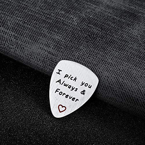 Bespmosp I Pick You toujours et Forever médiator de guitare musical Cadeau anniversaire Cadeau Saint Valentin - Les Beatles, Paul McCartney, John Lennon, RIngo Starr, George Harrison Bespmosp I Pick You toujours et Forever médiator de guitare musical Cadeau anniversaire Cadeau Saint Valentin – Image 5