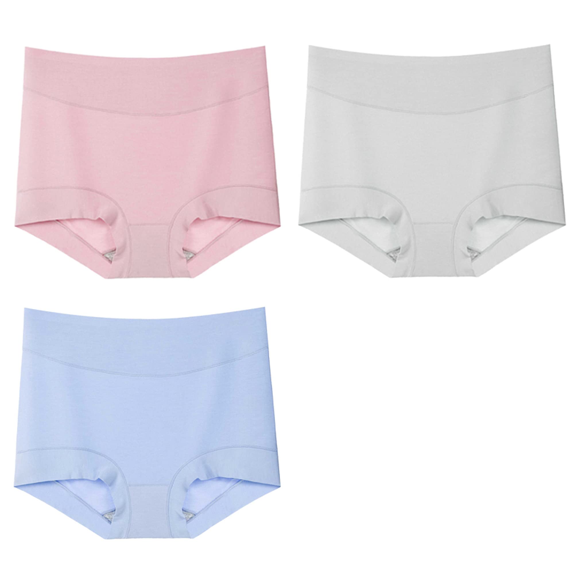Culotte en microfibre pour femme WENJUN taille haute douce respirante élastique XL