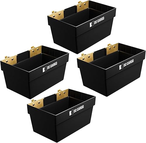 Miniatura 9 de Paquete de 4 cestas E-Track  Cubo de almacenamiento organizador de remolque  6-12 pulgadas x 6-18 pulgadas x 4-12 pulgadas para camiones y almacenes