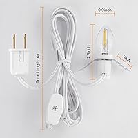 Vista 8 de Cable accesorio Brightown con bombilla LED - Cable de 6 pies con interruptor de encendido/apagado para luces nocturnas, calabaza de Halloween, molde