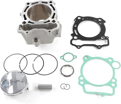 YZ250F WR250F Cylinder Piston Gasket Top End Rebuild Kit 77mm Cylinder for Yamaha WR250F YZ250F 2001-2013, Replace 5XC-11311-20-00