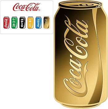 コカコーラボトル型金貨　1/1000oz　3000フラン Coca Cola Can 1/1000 Oz Gold Coin 3000 Francs Chad 2023