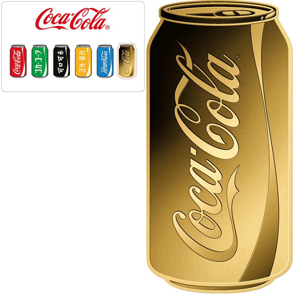 コカコーラボトル型金貨　1/1000oz　3000フラン PC8327