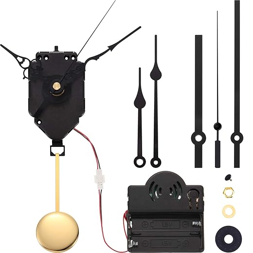Hicarer Quartz Pendulum Trigger Clock Movement Chime Music Box Complete Pendulum Clock Kit with 3