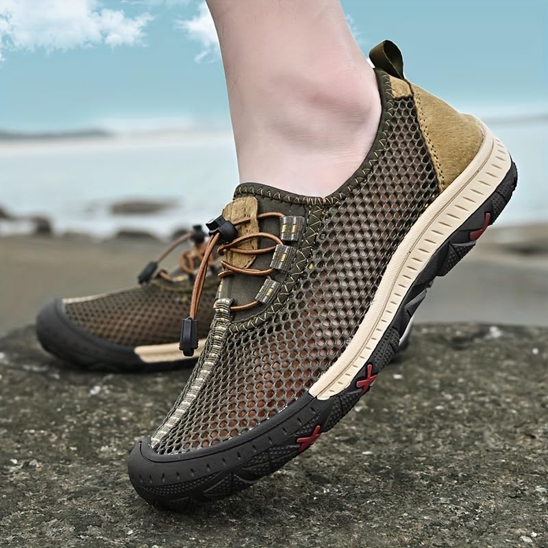 Summer large-sized men's breathable and comfortable casual outdoor mesh sandals3
