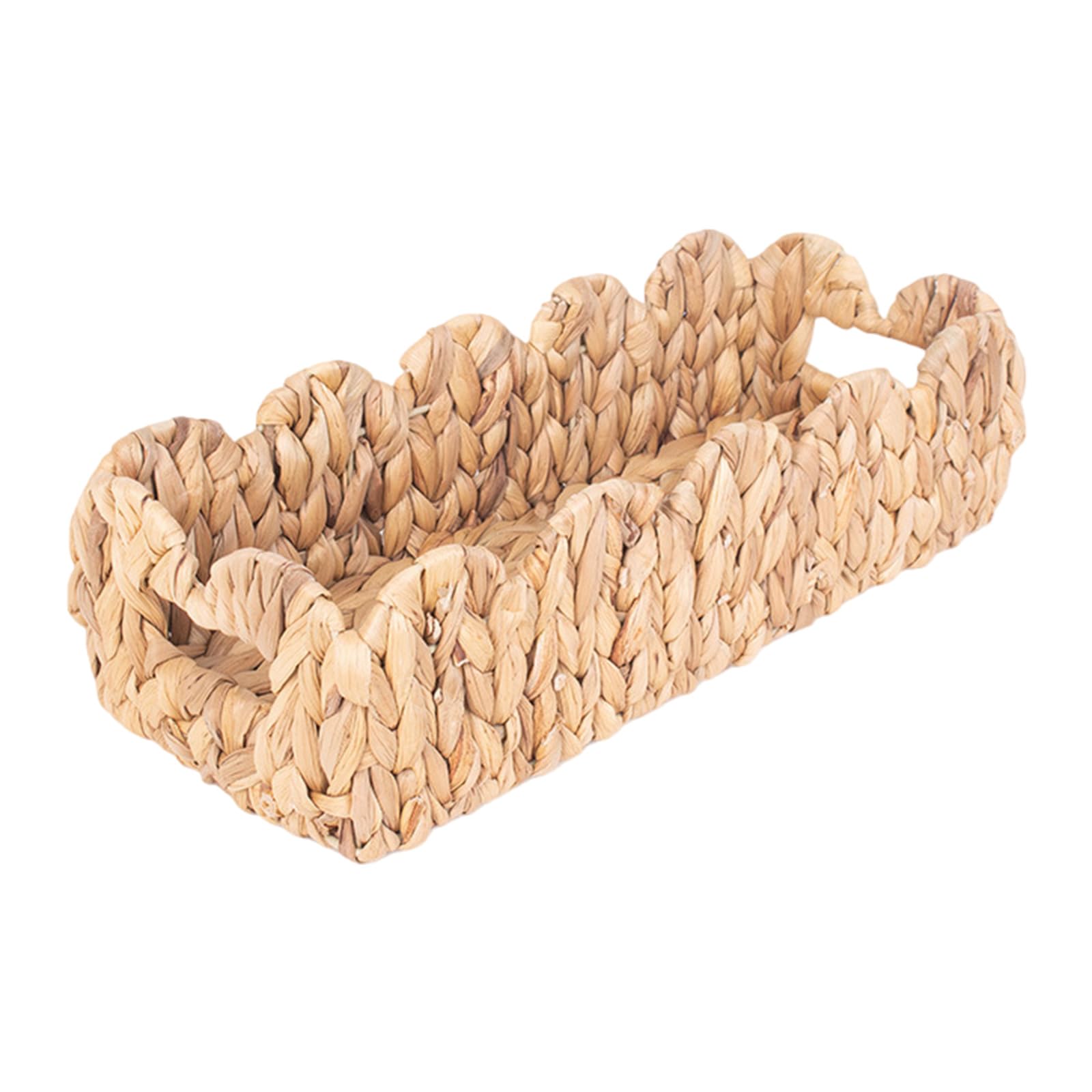 Elnwnnkc Artistic Handcraft Gourd Grass Container with Carry Handle for Versatile Home Use Interlaced Basket