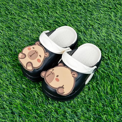 Image of Cute Capybara Slippers for Kids,Kids Girls Boys Clogs Garden Shoes,Funny Toddler Animal Slides Sandals,Water Shower Beach Pool Slippers Indoor Outdoor