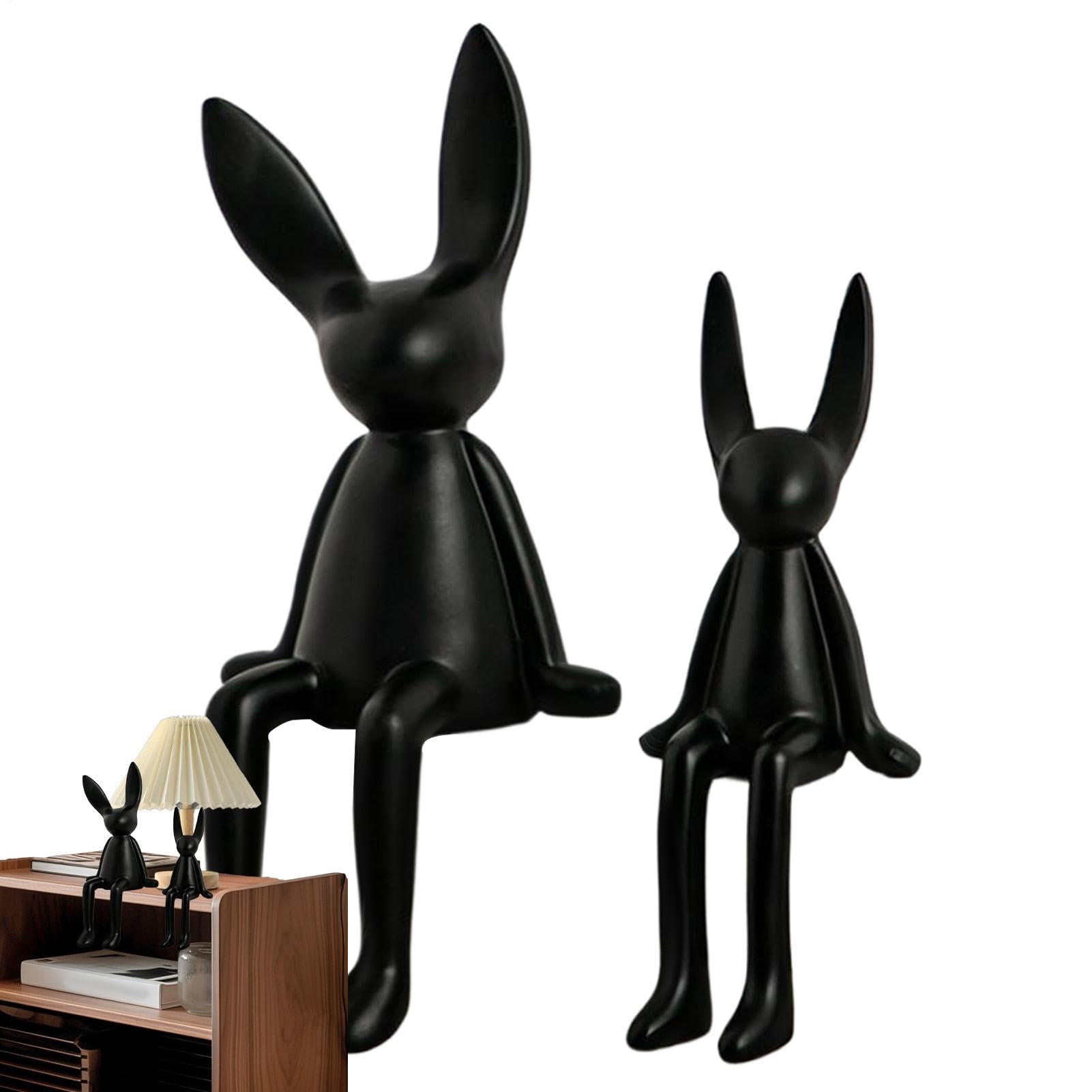 Statue de lapin de Pâques en céramique pour illuminer votre table de salon