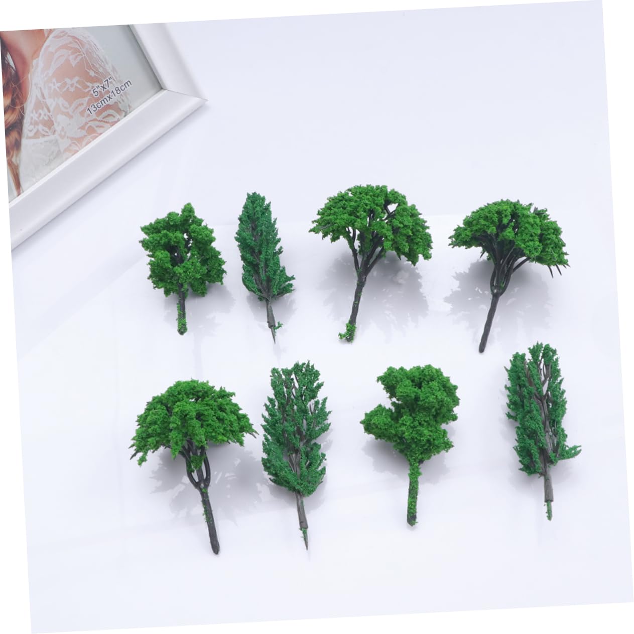 Cabilock 100 Piezas Mini Arboles Árboles Modelo De Arquitectura Paisaje Paisaje Arbol Artificial Miniatura Material Modelo