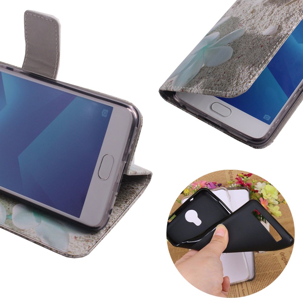 Cover Portafoglio Con Stella Marina Per Doogee X10/X10S - Custodia In Pelle PU Con Supporto E Slot Per Schede