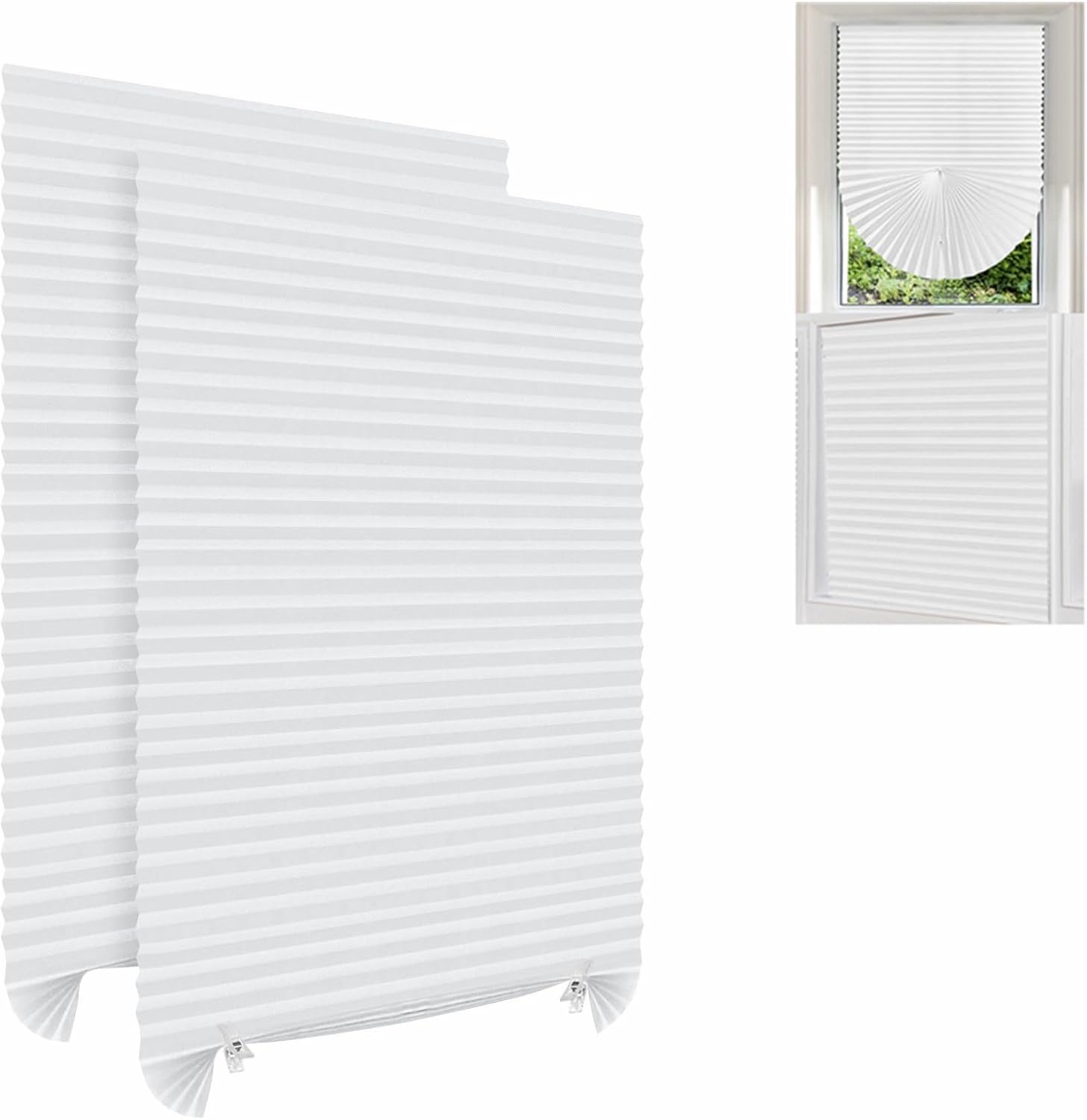 Adhesive Blinds for Windows, Waterproof Window Shades for