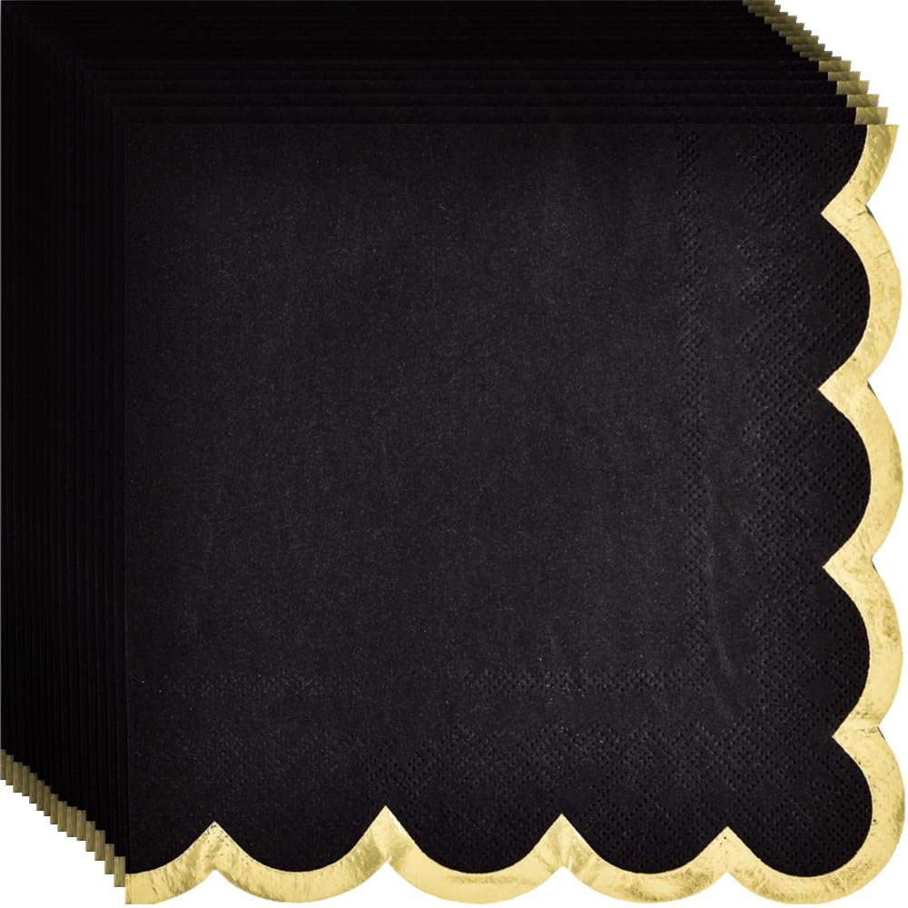Serviettes absorbantes de qualité supérieure avec finitions festonnées pour cocktail