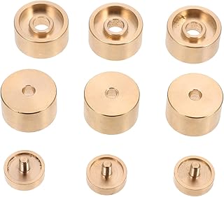 Totority 1 Set Small upper and lower cover trumpet valve buttons trumpet Valve Replacement Parts Trumpet Pad trumpet piston valve Finger Buttons Valve Cap Screw instrument copper washer