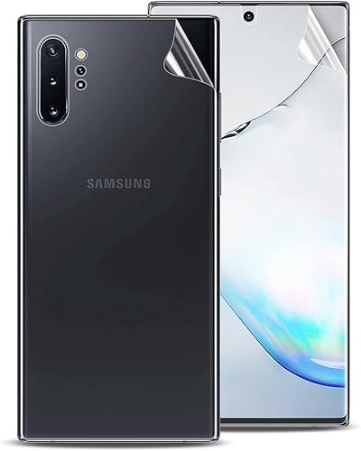 Miniatura 1 de Olixar Protectores de pantalla frontal y trasera para Samsung Galaxy Note 10 Plus, película - Protección fiable, compatible con características del
