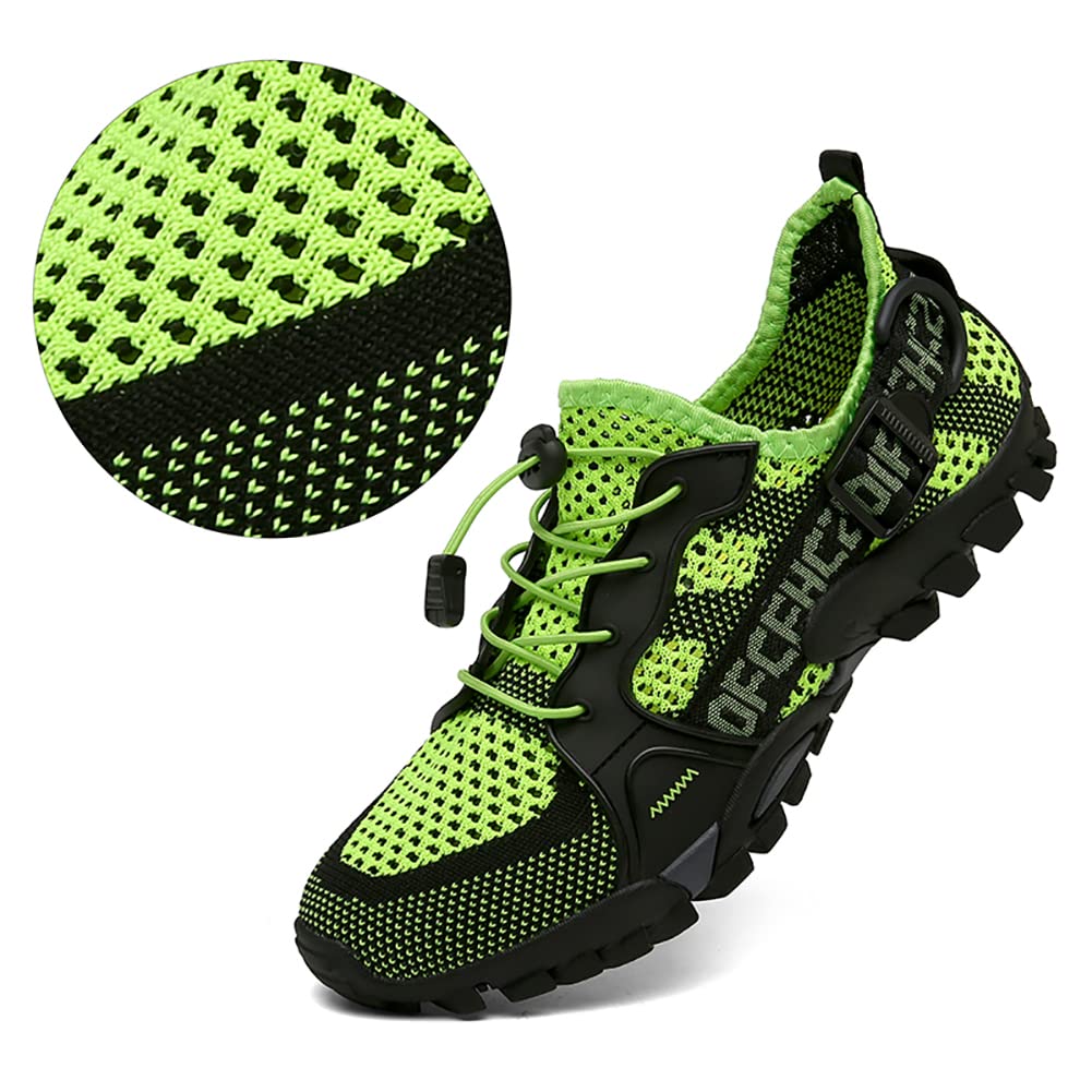 TANGYUGEN Zapatos de agua para hombre y mujer, zapatos de senderismo al aire libre, secado rápido, zapatos acuáticos para playa, viajes, senderismo, escalada