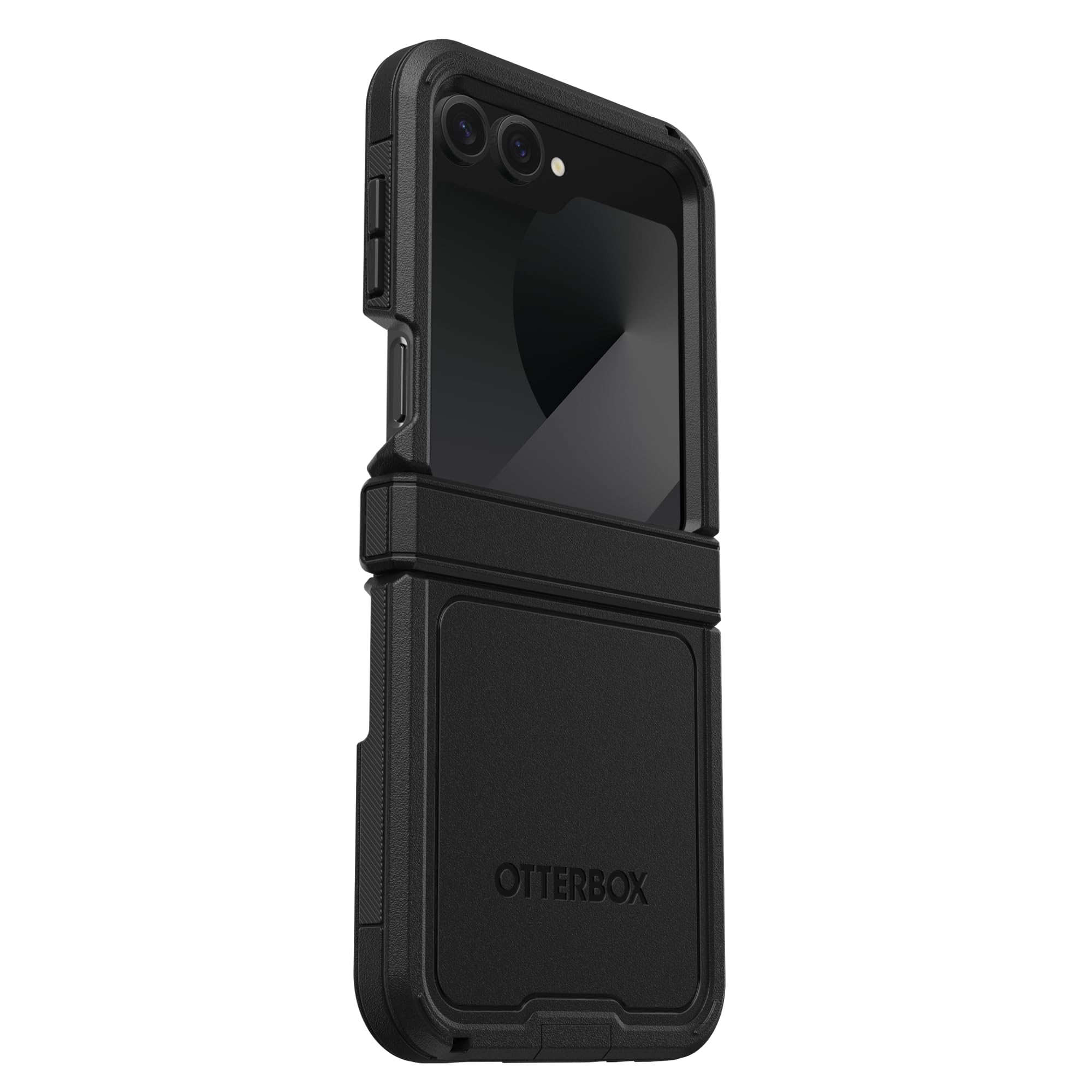 OtterBox Funda para Galaxy Z Flip6 Defender Series XT, Negra, sin Pantalla, protección de bisagra Resistente, Accesorio de cordón, Compatible con PowerShare y Carga inalámbrica