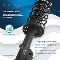 Vista 508 de Detroit Axle - Kit de suspensión delantera de 10 piezas para Chevy Aveo Aveo5 Pontiac G3 Wave 2 Ready Struts Assembly 2 Enlaces de barra