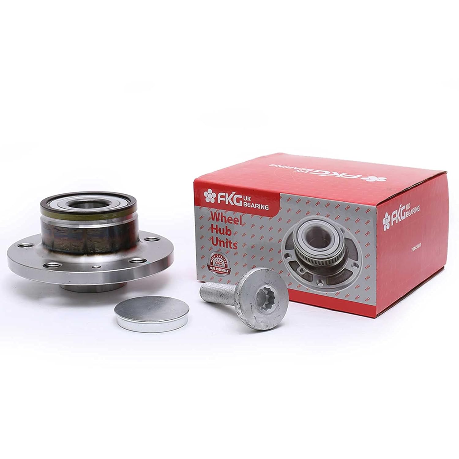 FKG 512319 Rear Wheel Bearing Hub Assembly fit for 2009-2017 VW CC (FWD ONLY), 2012-2019 VW Beetle (32mm Bearing Only), 2012-2019 VW Passat, 2007-2016 VW EOS