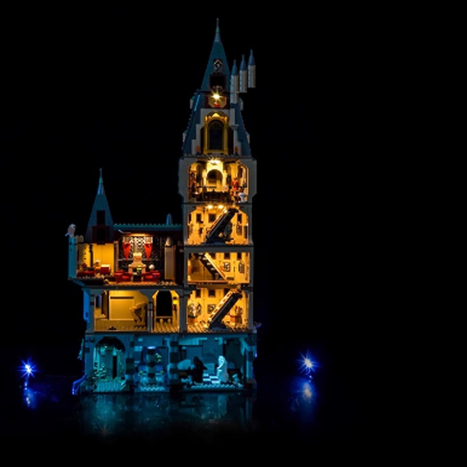 LED Lighting Kit Compatible with Lego 76454 Castle Tower Series LED Light Set (Model Kit Not Included - Lighting Components Only) (18-Key Remote Version)