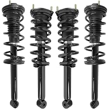 Front & Rear Quick Complete Struts Assembly with Coil Springs Replacement for 1990-2000 Lexus LS400 Set of 4