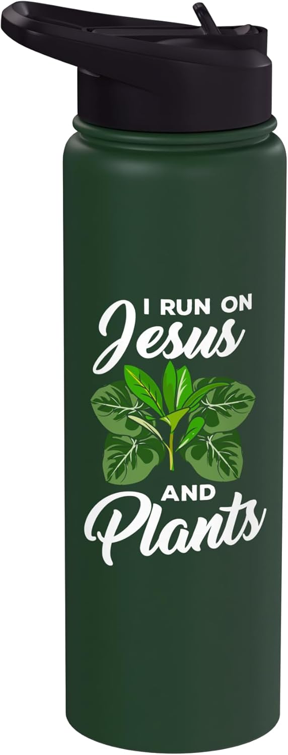 Gardening Design For Garden Work Lover - Jesus And Plants Stainless Steel Insulated Water Bottle