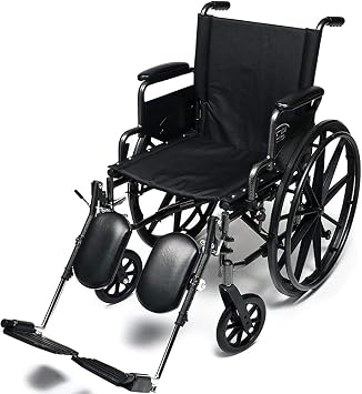 Everest & Jennings 3F020150 Traveler L4 18"x16" Weelchair with Flip Back Full Arm and Elevating Legrest, 250 lb Maximum Weight Capacity, Anti-tippers Come Standard, Tool-free Adjustable Front Rigging