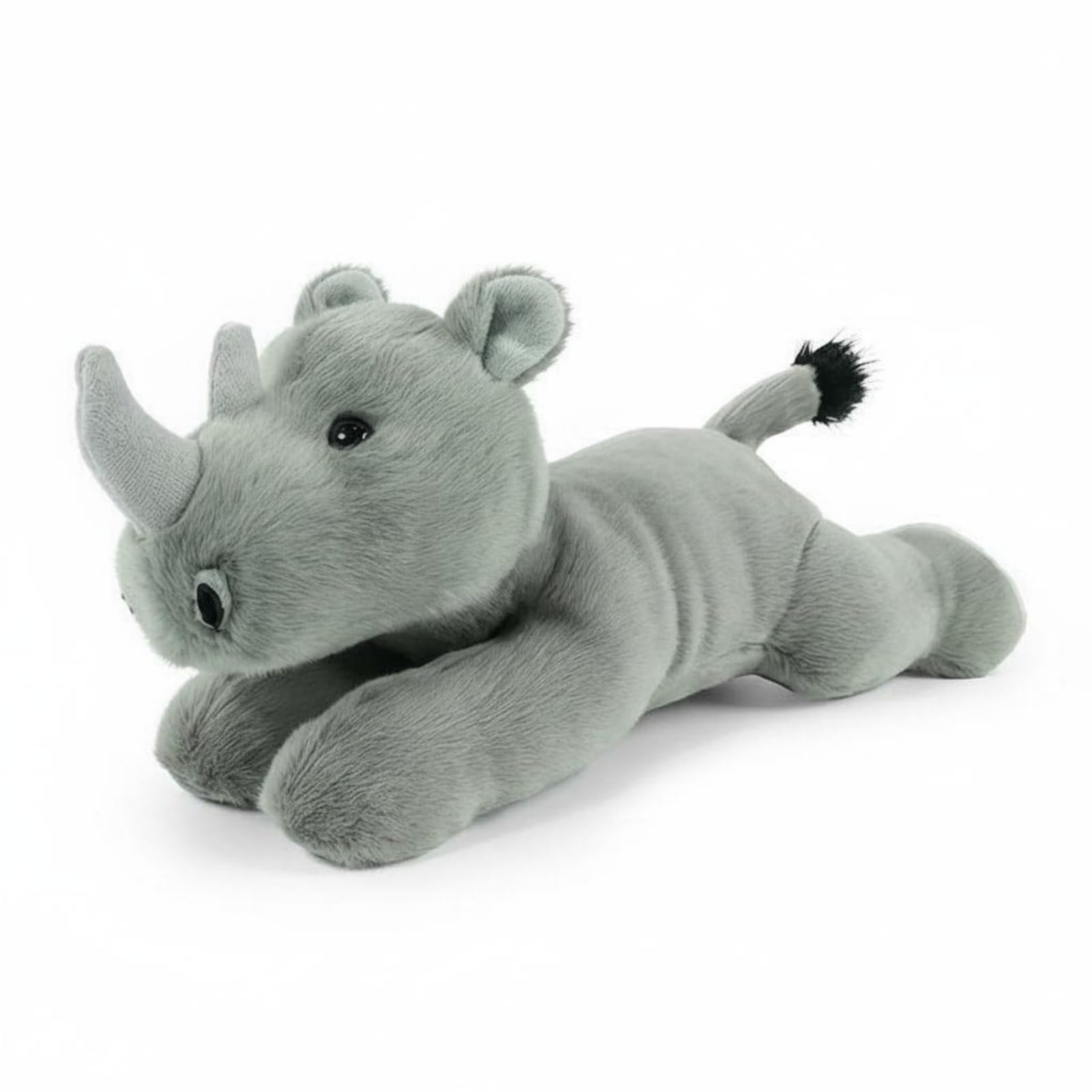 Sharplace Panda Doll Cuddly Toy Soft Stuffed Animal Realistic Lifelike Weighted Companion for Children Suitable for Bedtime Nursery Room Birthday Gift, Rhino