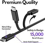 CBUS 1 Meter (3.3ft) USB 3.2 Gen 2 USB-C to USB-C 100W Power Delivery Cable — Compatible with Thunderbolt 3, USB-C Hubs, SSD Drives, MacBook Pro, Air, Dell XPS, ThinkPad, Yoga, 4K/5K Displays