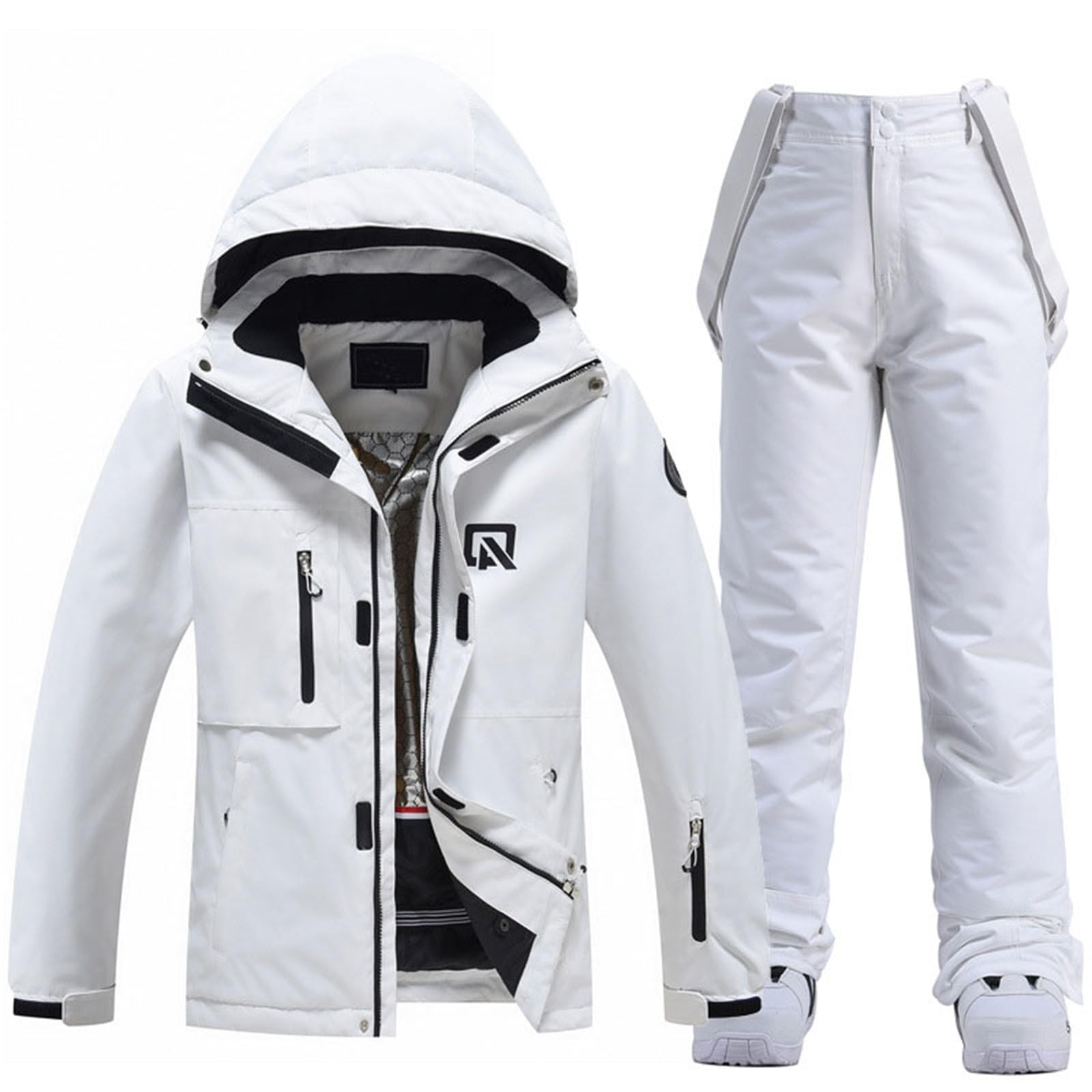 Moda invernale per uomo e donna, set da snowboard e snowboard, caldo set di abbigliamento da neve