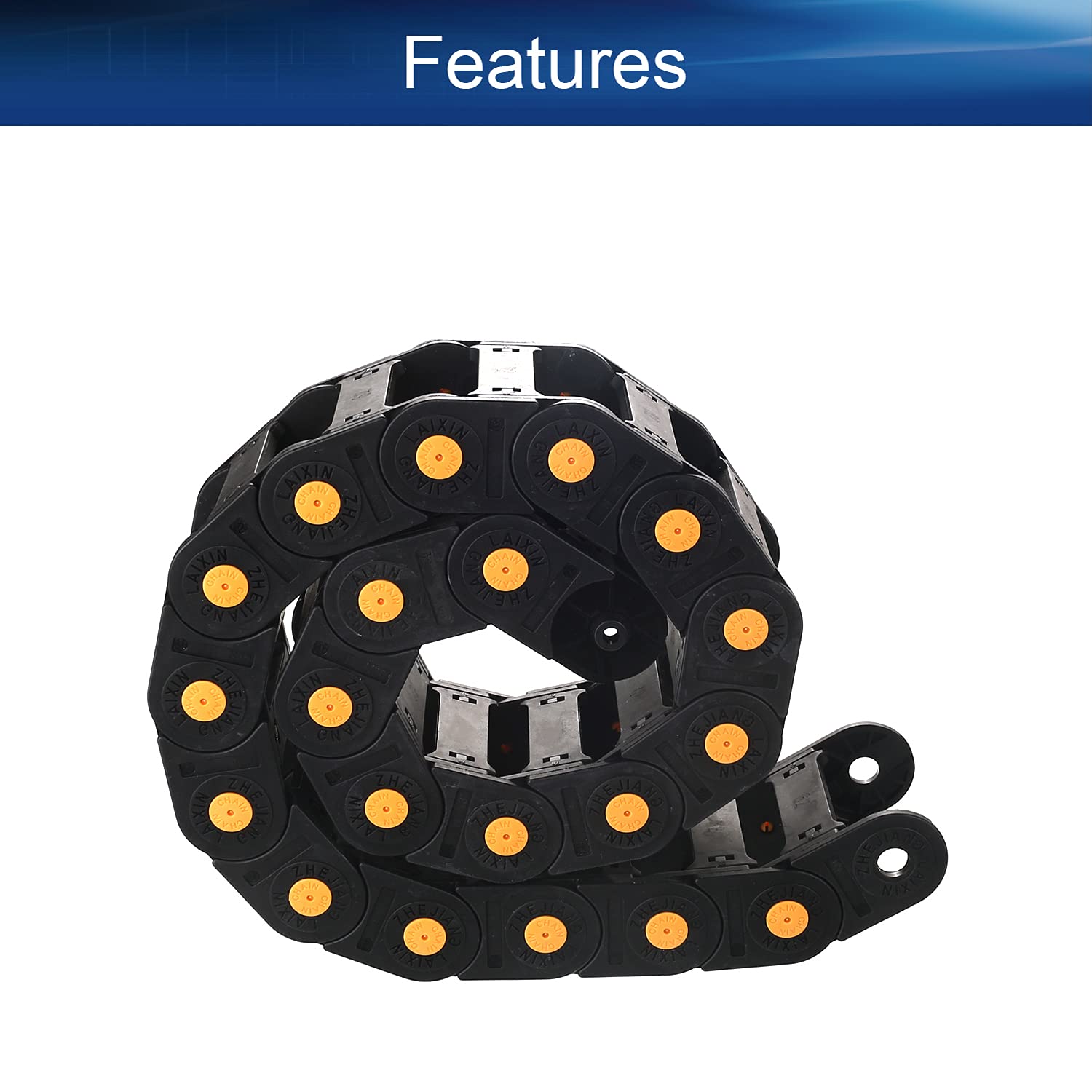 MECCANIXITY R28 10x15mm Drag Chain Cable Wire Carrier Nylon Open - View #11