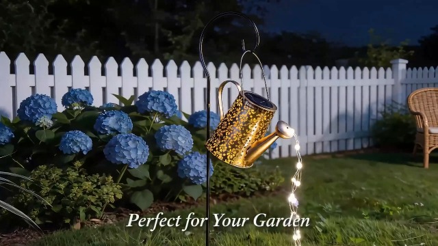 Solar Lights Outdoor Garden Decor, Large Hanging Waterproof