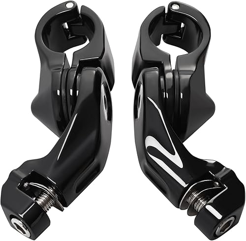 Miniatura 5 de SLMOTO Motor 1 1/4" Protector de motor de autopista Estriberas para Touring Road King Street Glide Softail Dyna Sportster Honda Suzuki Yamaha Estilo