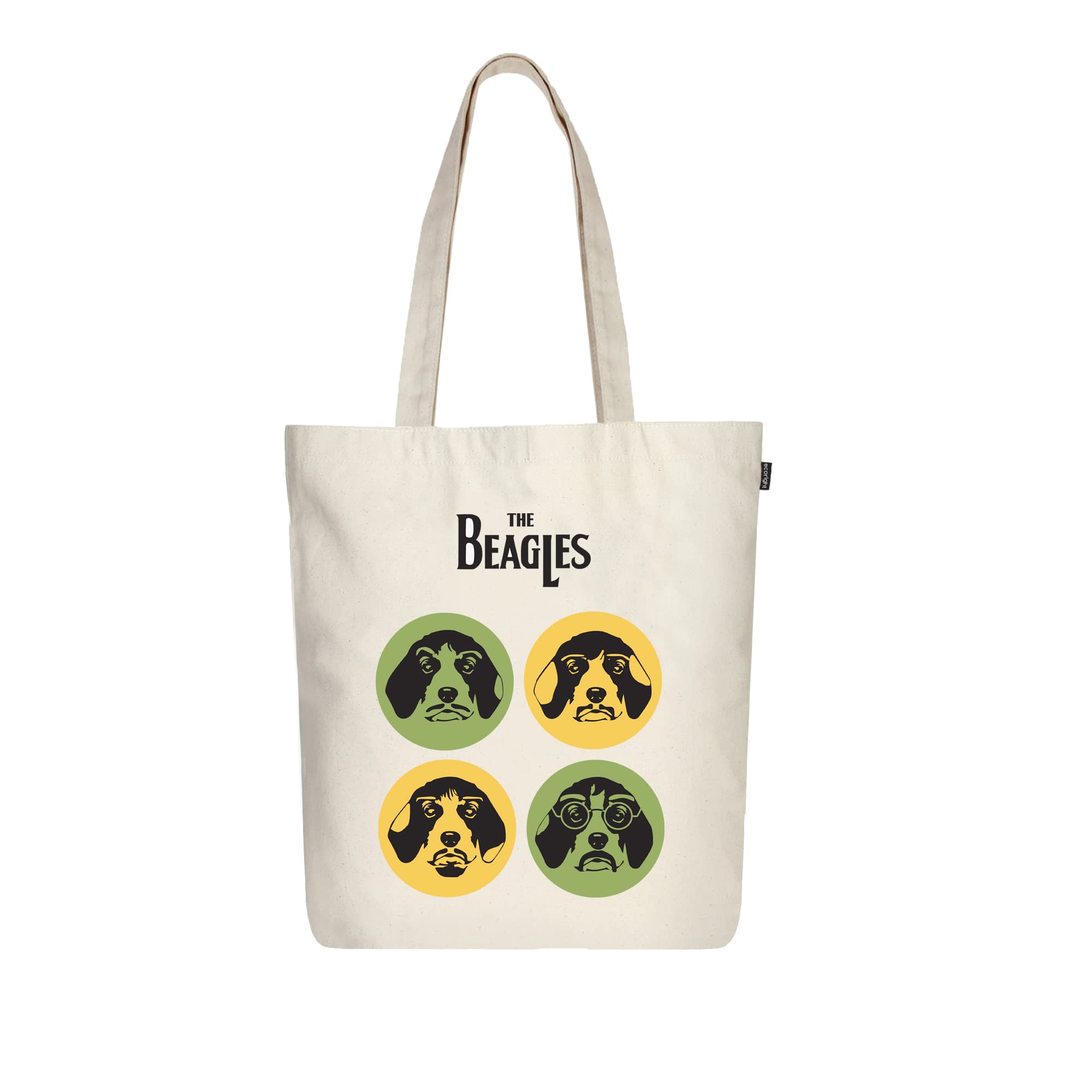 Eco RightEcoRight 100% Organic Canvas Tote Bag with Zip, Eco-friendly Small Tote Bags for Women for Christmas, Travel, Beach & Shopping