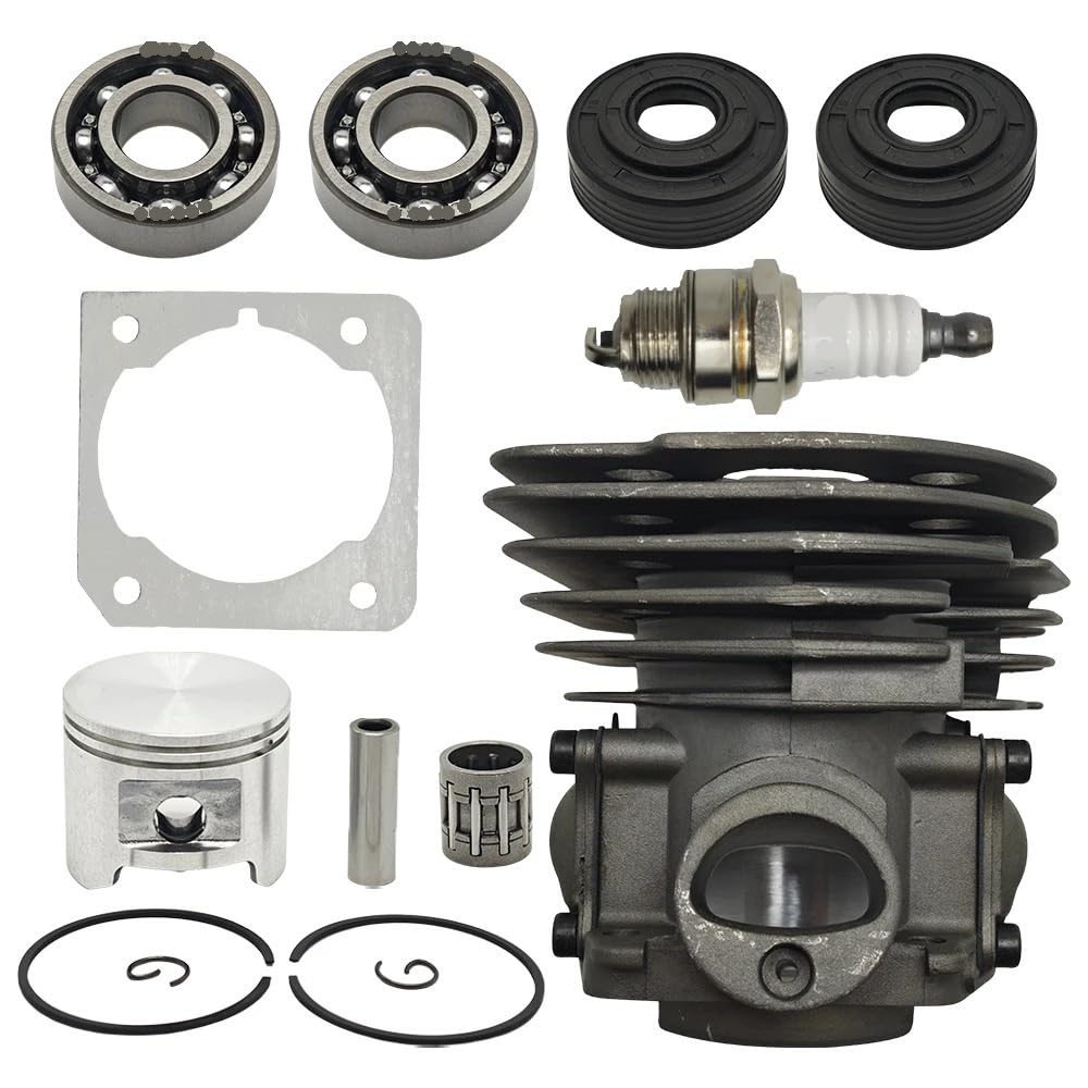 Zestaw tłoka cylindra 45 mm pasujący do piły łańcuchowej 353 346XP 350 537253002 Łożysko uszczelniające olej Części do narzędzi ogrodowych 2-suwowych