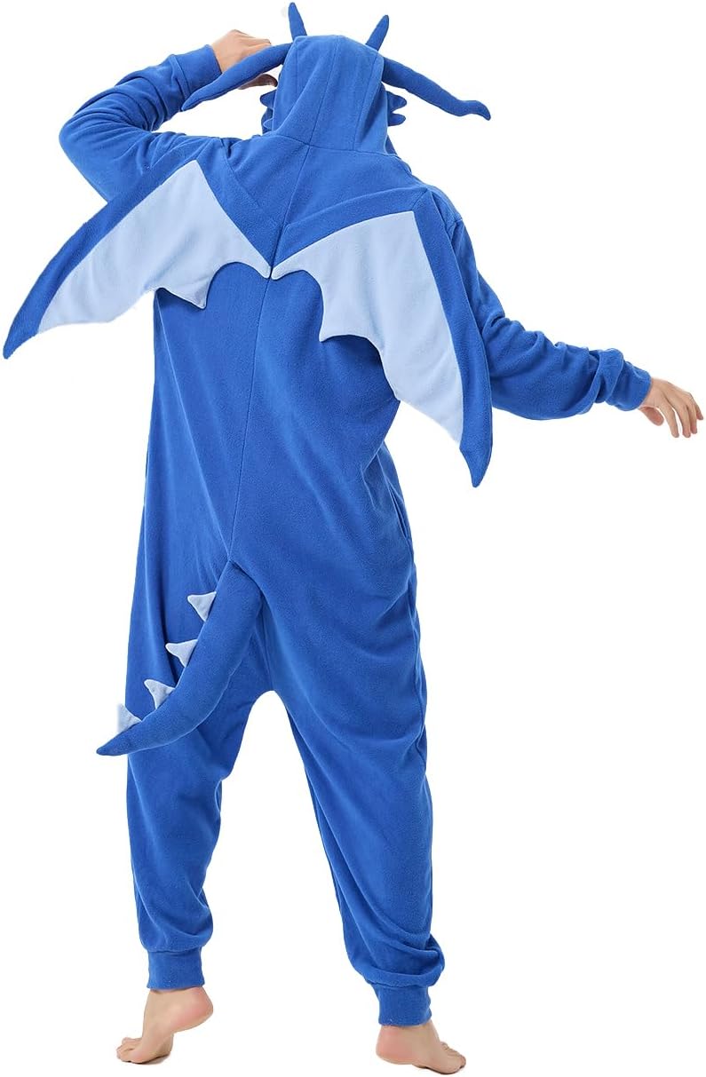 Lifeye Unisex Dragon Pajamas Halloween Cosplay Costume Animal Homewear Sleepwwear Men Women Jumpsuit - Image 5