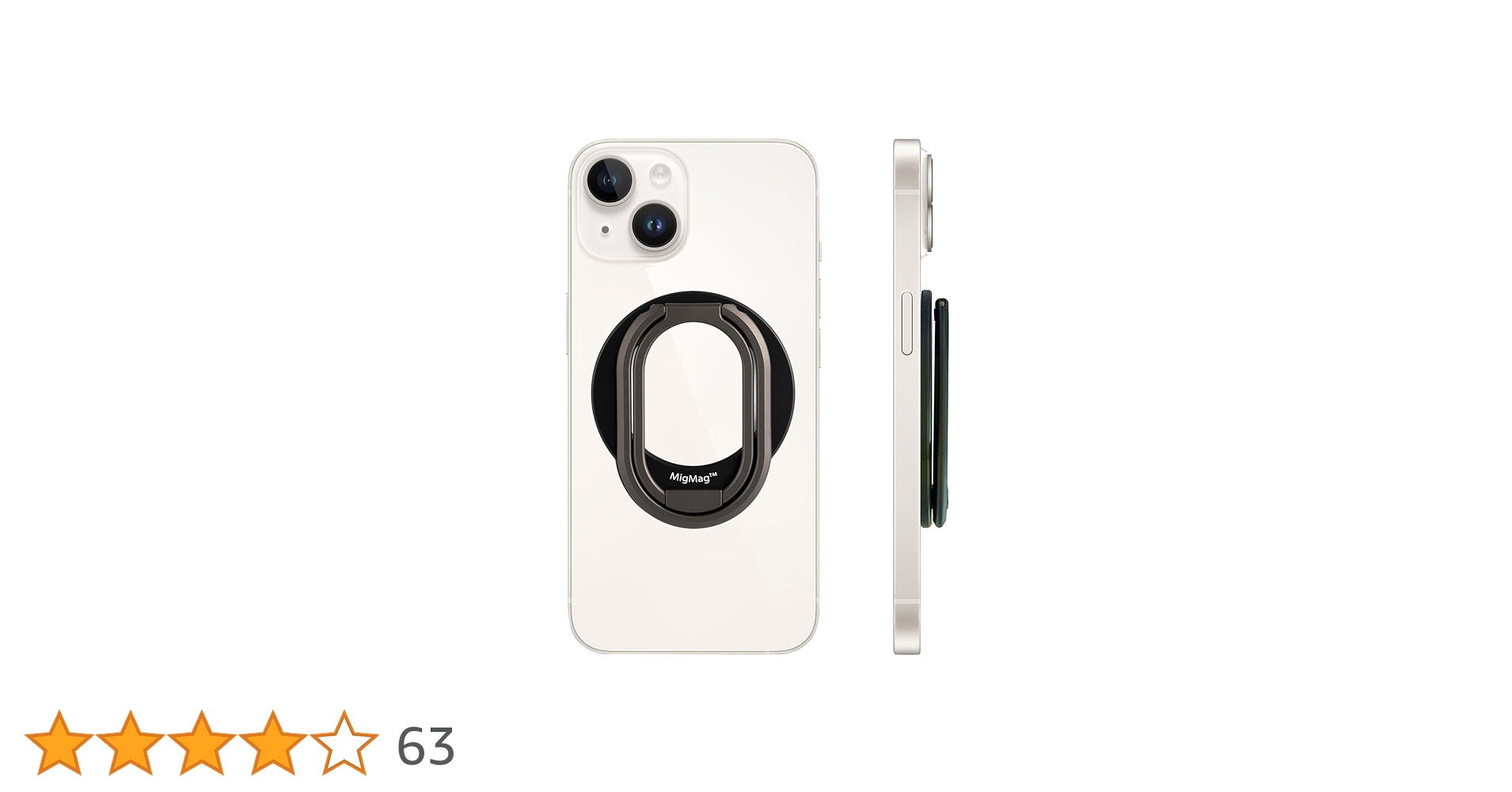 Amazon | 【日本正規代理店品】MigMag 2関節可変タイプ スマホリング