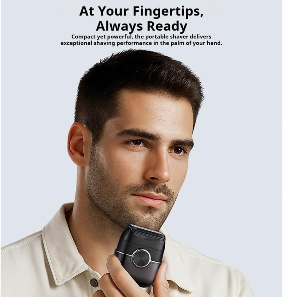 Electric Foil Shavers for Men，Smooth & Close Electric Razor for Men with Pop Up Trimmer，Wet Dry Shaving-Travel Lock-LED Digital Display-IPX65 Waterproof (Black)